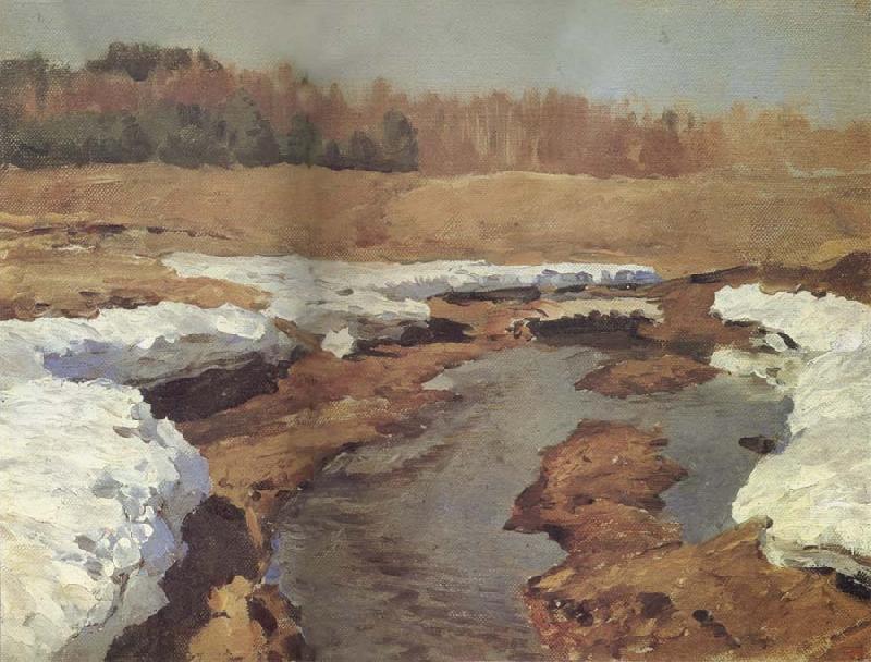 Levitan, Isaak Fruhling the last snow